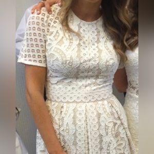 LOVER Cream Lace Dress Size 6